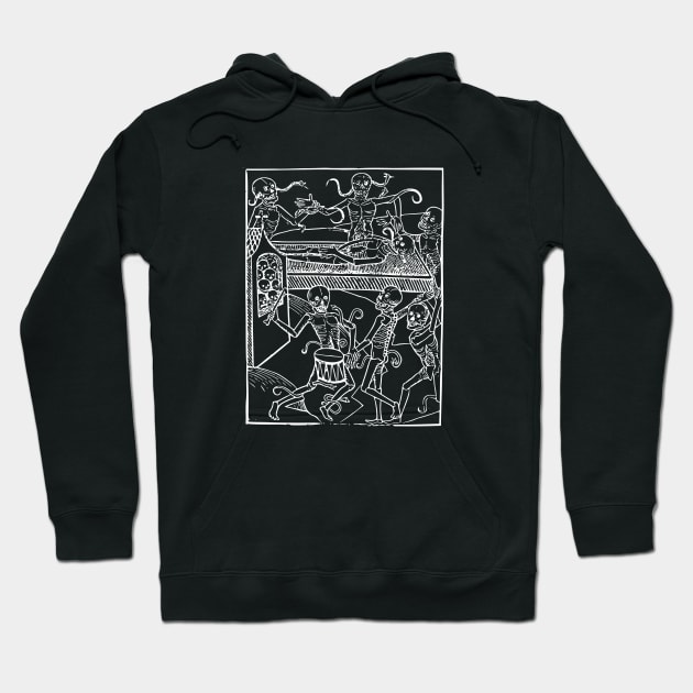 Skeleton Dance Party Hoodie by Amnezzy